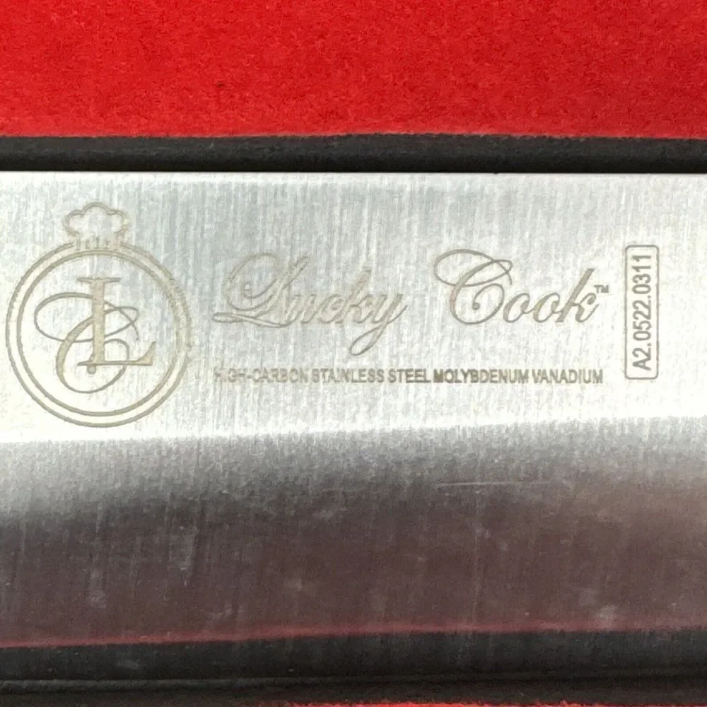 Lucky‎ Cook Japanese Stainless Steel Chef Knife with Wooden Handle in Gift Box